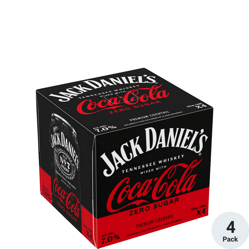 JD & COKE ZERO 4PK