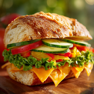 Veggie & Cheese Sandwich (Bulky Roll)
